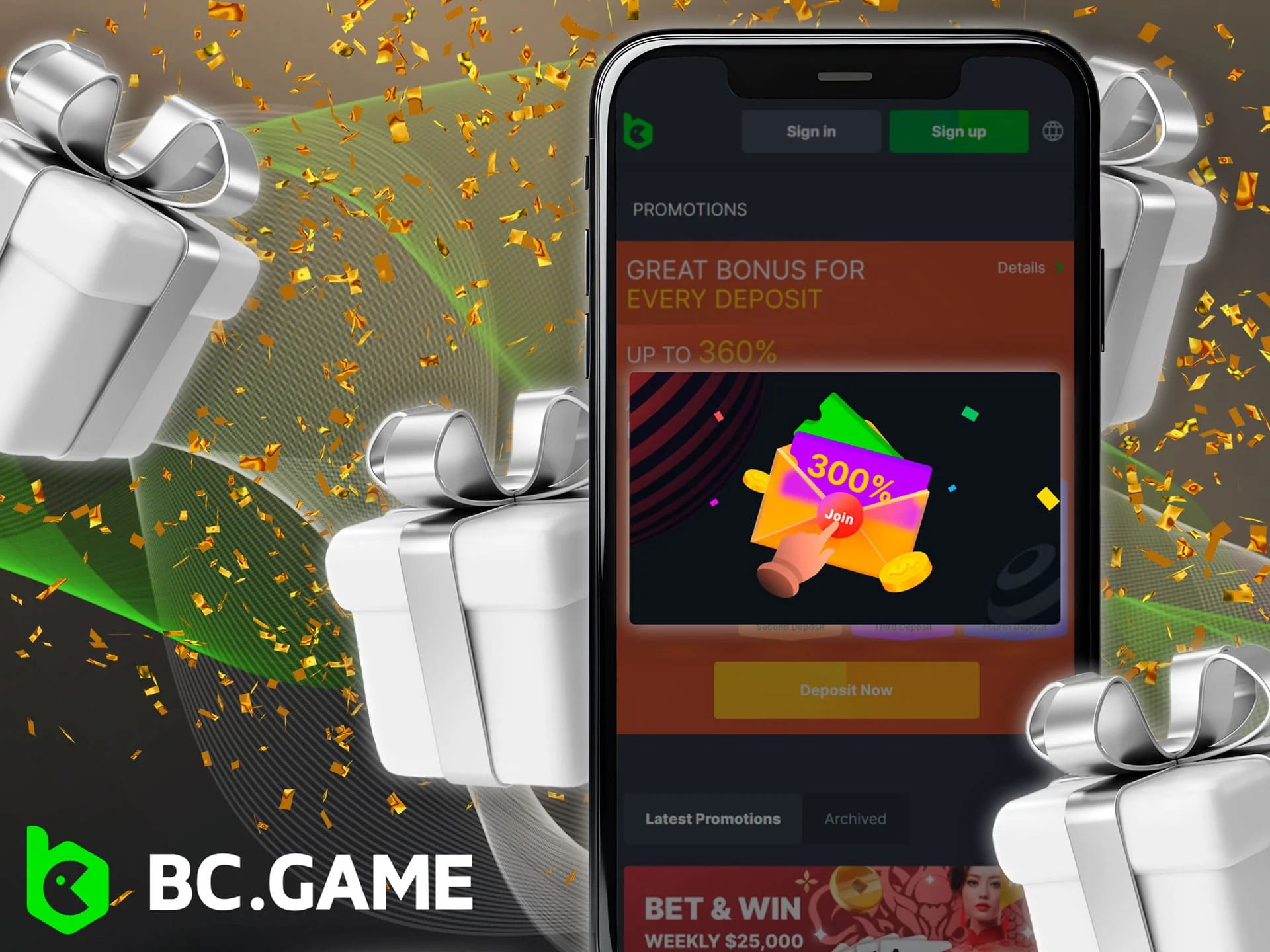 Welcome Bonus at BC.Game App