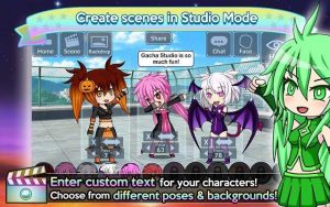  Make your ain anime styled characters in addition to clothes them upward inward your near loved mold outfits Gacha Studio (Anime Dress Up) MOD APK Unlimited Money