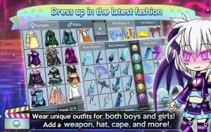  Make your ain anime styled characters in addition to clothes them upward inward your near loved mold outfits Gacha Studio (Anime Dress Up) MOD APK Unlimited Money